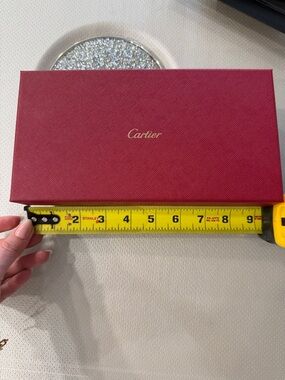 Cartier Burgundy Box with Gold Script